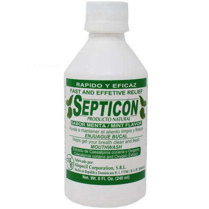 Septicon Natural Product Mint Flavor 8 fl oz
