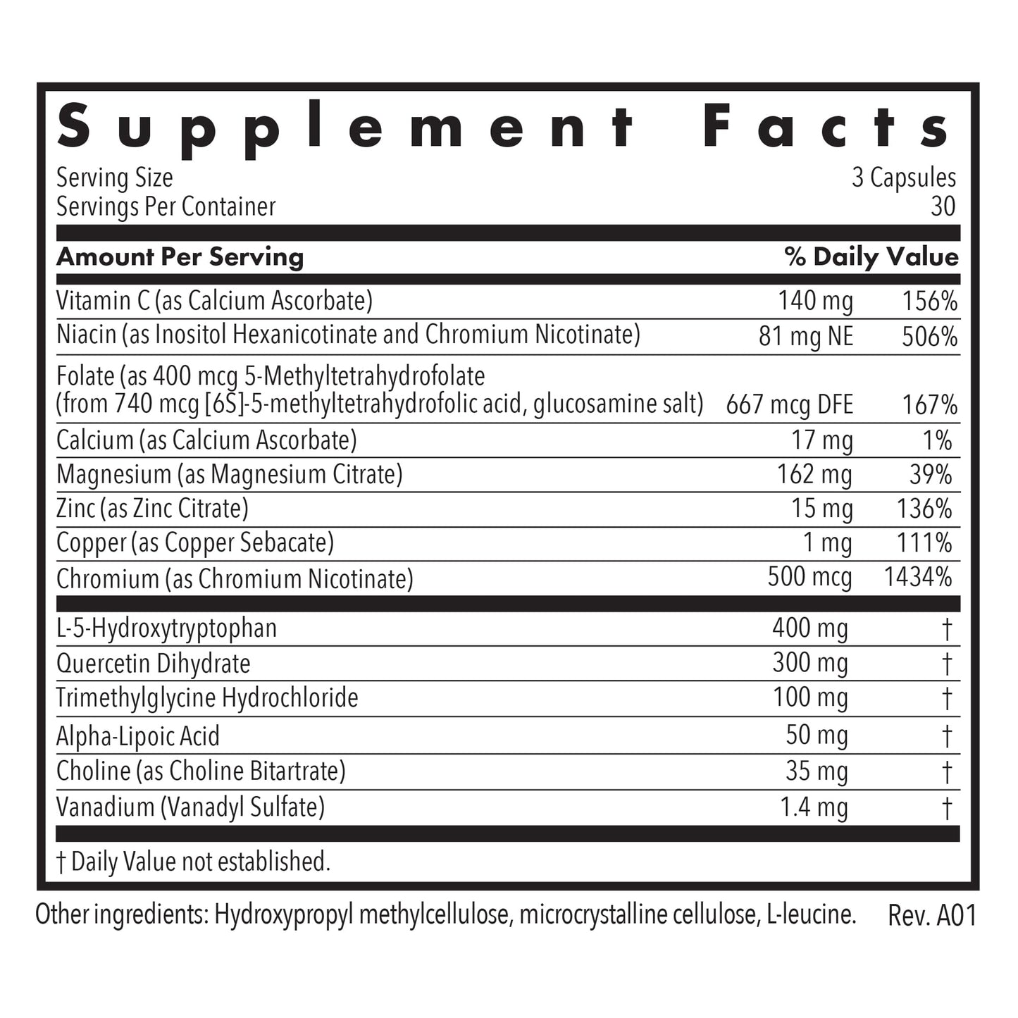 Allergy Research Group Seratonin Supplement – Seratonin Booster, Stress & Sleep Support (90 Vegetarian Capsules)
