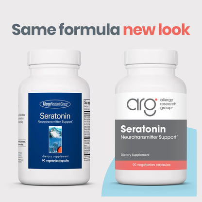 Allergy Research Group Seratonin Supplement – Seratonin Booster, Stress & Sleep Support (90 Vegetarian Capsules)