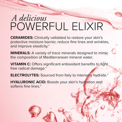 Serovital Glow Sticks: Sugar-Free Powder Drink Mix for Skin Hydration (14 Days) with Hyaluronic Acid & Ceramides