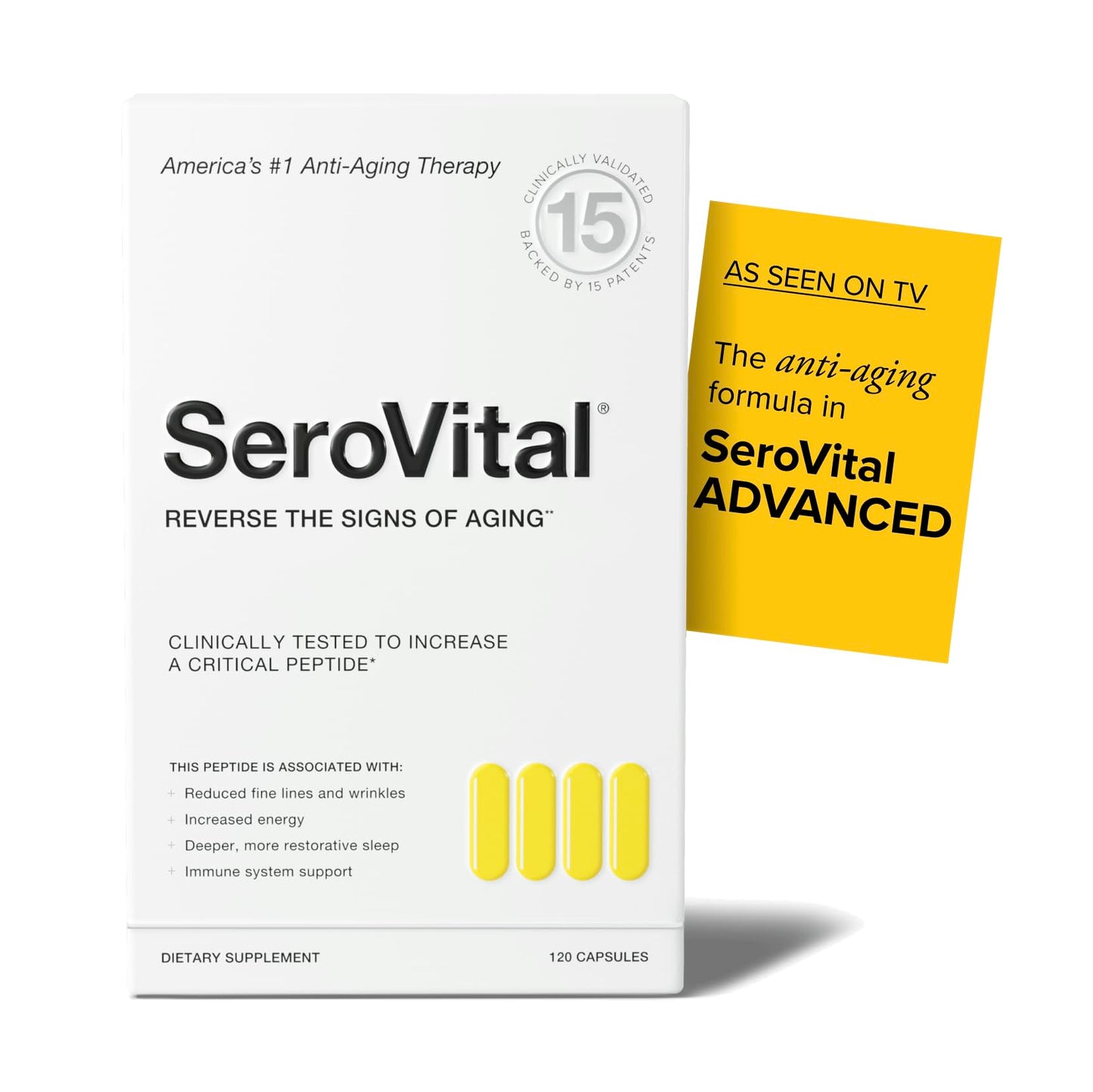 Serovital Renewal Complex – Anti-Aging Amino Acids & Peptides | Energy, Sleep & Immunity, 30-Day Supply