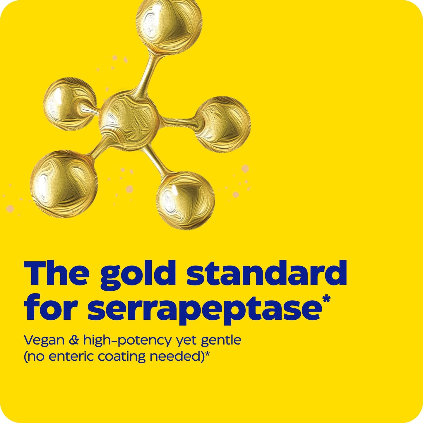 Enzymedica SerraGold High-Potency Serrapeptase Enzyme Supplement – 120 Count