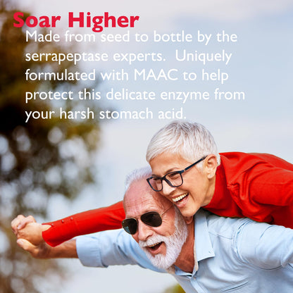 AST Enzymes Serrapeptase 80,000 SPU – 300 Vegetarian Capsules | Acid-Resistant Systemic Enzymes