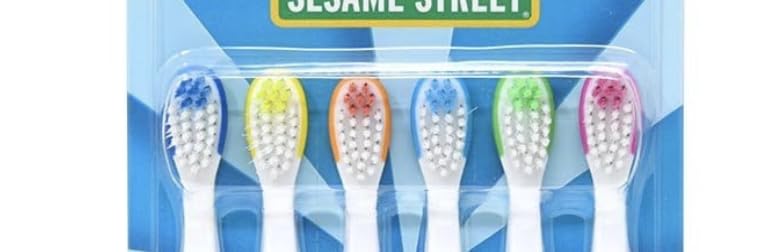Brush Buddies Sesame Street Kids’ Toothbrushes – Soft Bristles for Ages 2-4 (6-Pack)