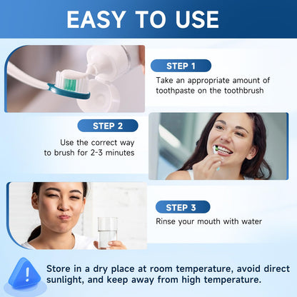 2-Pack Hydroxyapatite Toothpaste – Remineralize Enamel, Sensitivity Relief, Whitening, Fluoride-Free