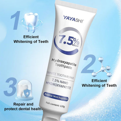 3-Pack Hydroxyapatite Toothpastes for Enamel Protection and Tooth Strengthening – Gentle Mint