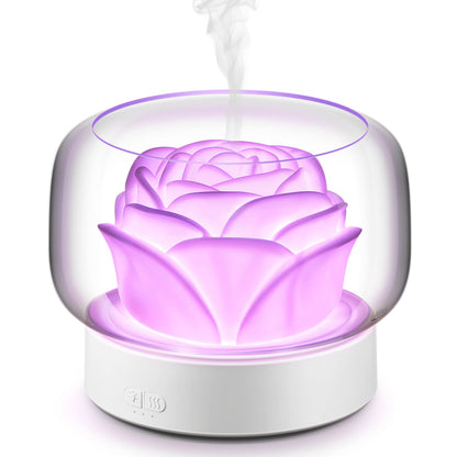 SEVEYEE 500ml Aromatherapy Diffuser for Large Rooms – White, 24H Run, Auto Off, 7 Color Lights