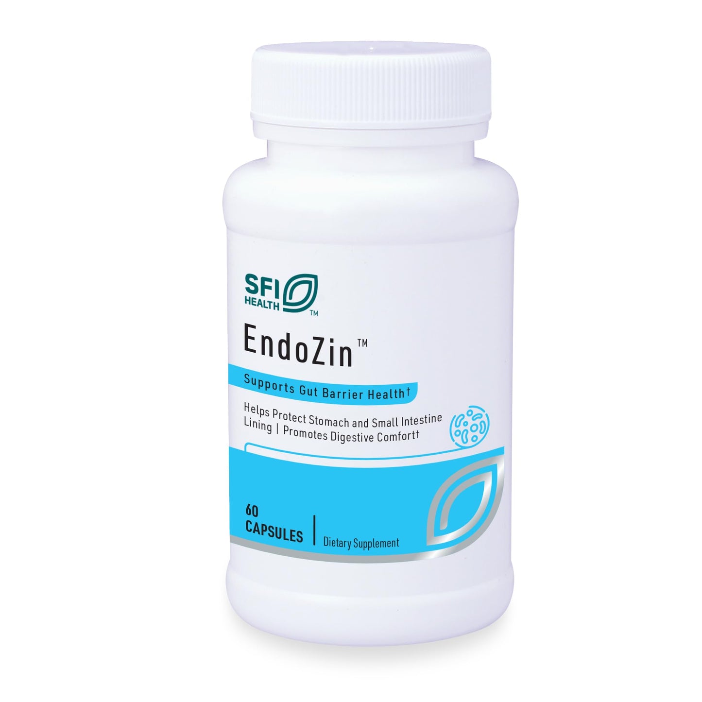 SFI Health Klaire Labs Endozin: Zinc Carnosine & L-Glutamine for Gut Barrier Support - Hypoallergenic, 60 Capsules