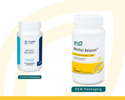 SFI Health Klaire Labs Methyl Balance – Activated B Vitamins + TMG, Metafolin Folate, 60 Capsules