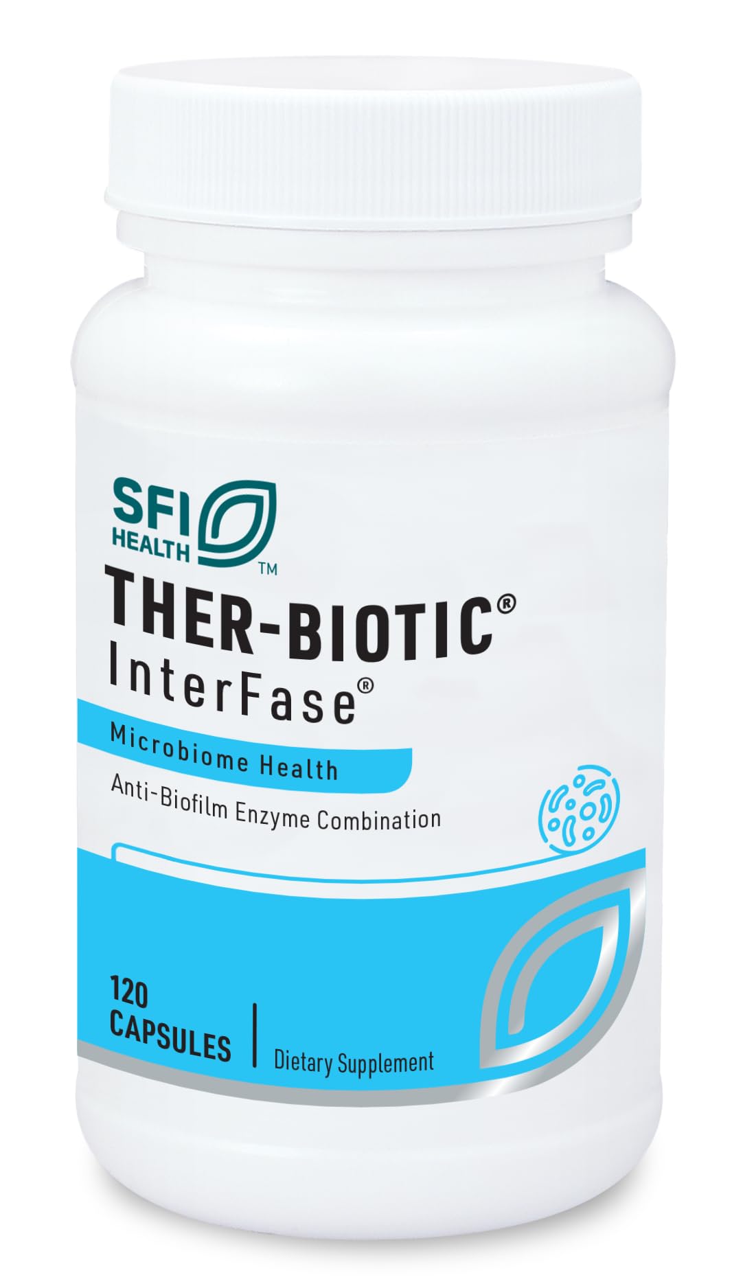 SFI Health Ther-Biotic InterFase — Multi-Enzyme Digestive Support for Gut Balance (120 Capsules)