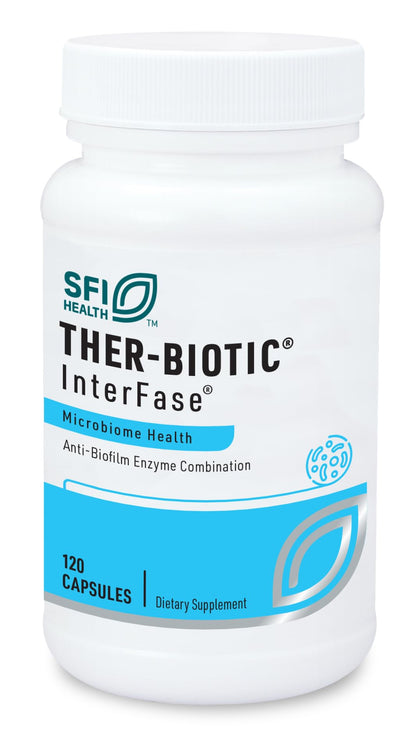 SFI Health Ther-Biotic InterFase — Multi-Enzyme Digestive Support for Gut Balance (120 Capsules)