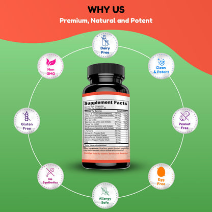 SHIFAA NUTRITION Halal Thyroid Support – 30 Servings | Non-GMO | B12, Iodine, Selenium