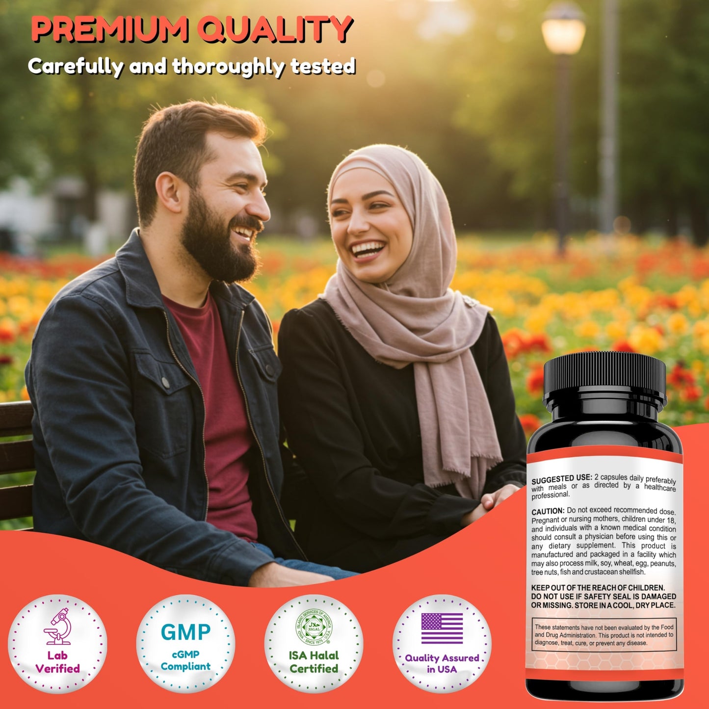 SHIFAA NUTRITION Halal Thyroid Support – 30 Servings | Non-GMO | B12, Iodine, Selenium