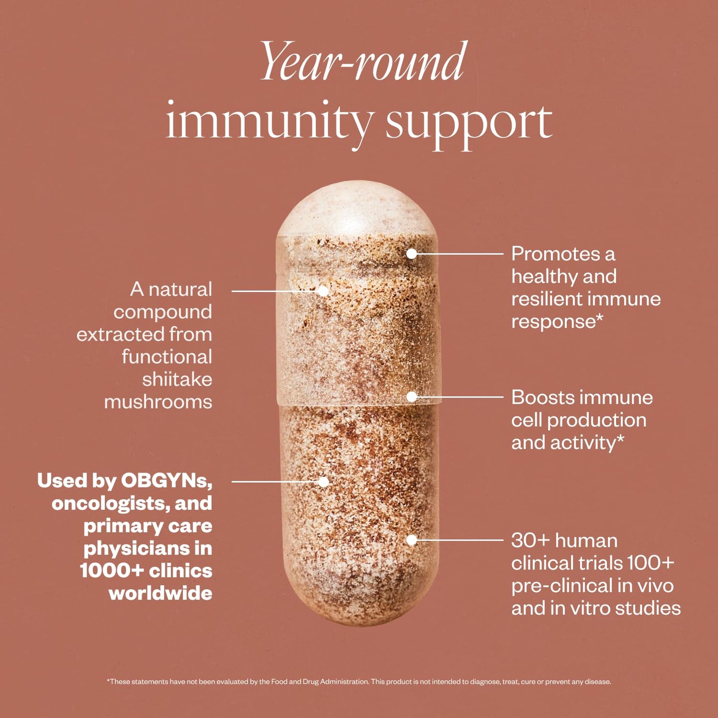 SHII AHCC Daily Immunity – 30-Day Supply | Vegan, Gluten-Free Immune Support
