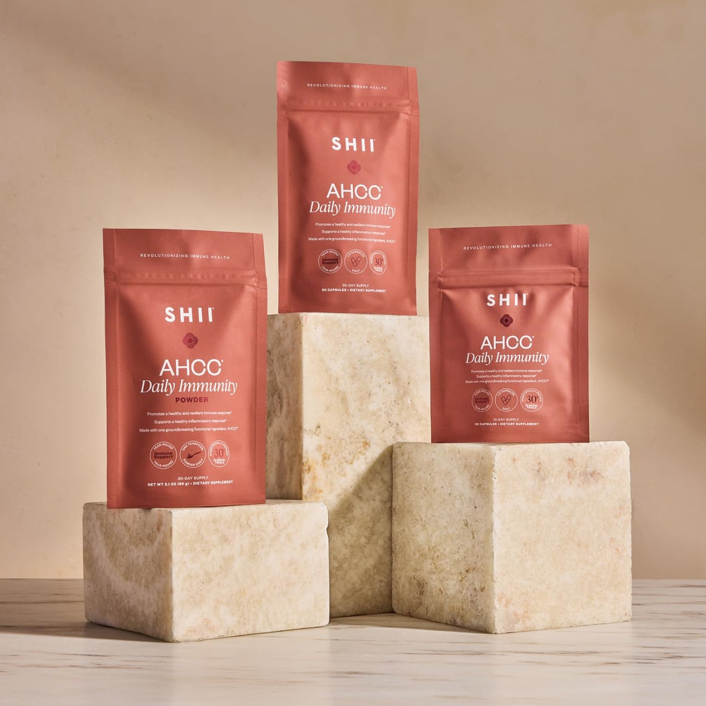 SHII AHCC Daily Immunity – 30-Day Supply | Vegan, Gluten-Free Immune Support