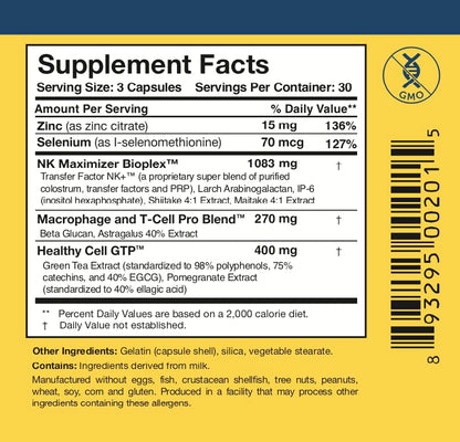 Researched Nutritionals Liposomal Glutathione 450mg + Colostrum & Mushrooms Immunity Duo – Enhanced Immunity Tri-Fortify + Transfer Factor Multi-Immune (2 Piece Set)