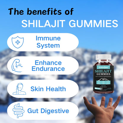 Putaojun Himalayan Gold Shilajit Gummies – 1000mg Shilajit, Ashwagandha, Chaga & Ginseng (For Men, Women & Kids)