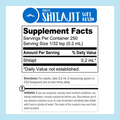 Shilajit by Pure Himalyan Shilajit ® — Grade A Himalayan Soft Resin, 50ml