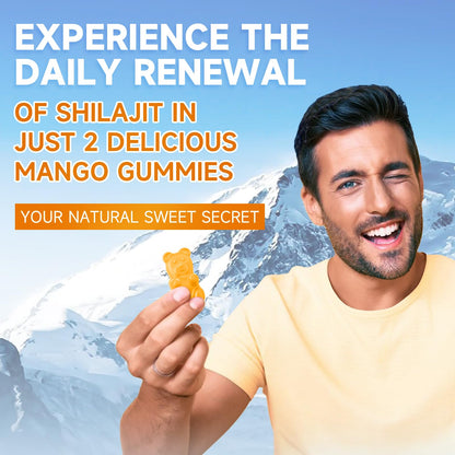 Shilajit Gummies 1000mg Sugar Free - 60 Gummies - 85+ Minerals & Fulvic Acid