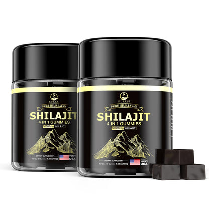 Pure Himalayan Shilajit Gummies with Ashwagandha – 120 Count