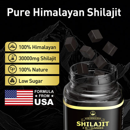 Pure Himalayan Shilajit Gummies with Ashwagandha – 120 Count