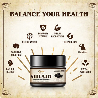 Sennasi Shilajit Resin – Pure Himalayan Organic Shilajit 600mg (30g, 2 Pack)