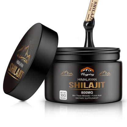 Shilajit Pure Himalayan Organic Resin 800mg – Gold Grade Shilajit with Fulvic Acid & 85+ Trace Minerals Complex for Energy & Immunity