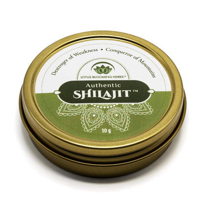 Lotus Blooming Herbs Authentic Shilajit Resin – 100% Pure Gold Grade Himalayan Shilajit, 10g
