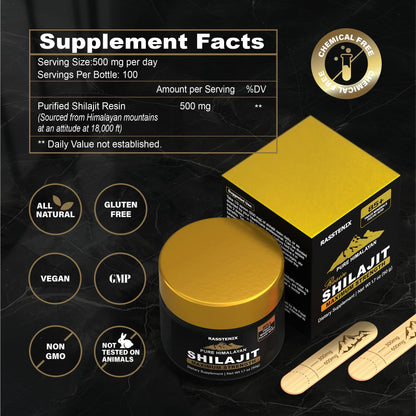 Shilajit Resin – Himalayan Organic Shilajit, 85+ Minerals, Energy & Immunity