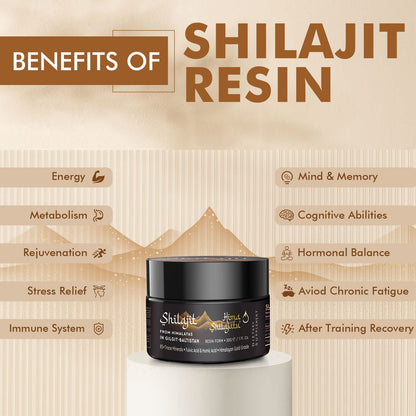 Hima Shilajatu Shilajit Resin – Gold Grade, 100% Pure, 85+ Minerals | 3-Pack (6 Months)