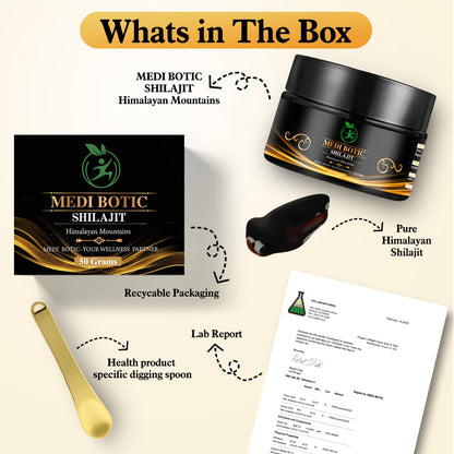 Shilajit Resin - Natural Energy & Immunity Boost | 75% Fulvic Acid, 85+ Minerals | 50g