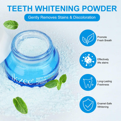 Shimmer Deluxe Teeth Whitening Powder – Enamel-Safe, Peroxide-Free (15g)