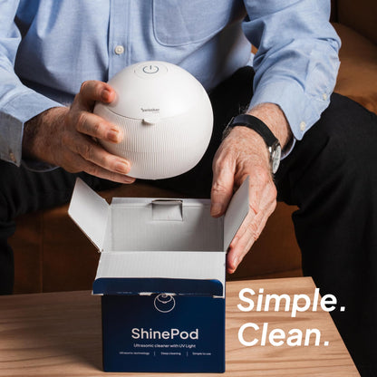 Swissklip ShinePod Ultrasonic Cleaning Pod | Retainer, Aligner & Mouth Guard Cleaner