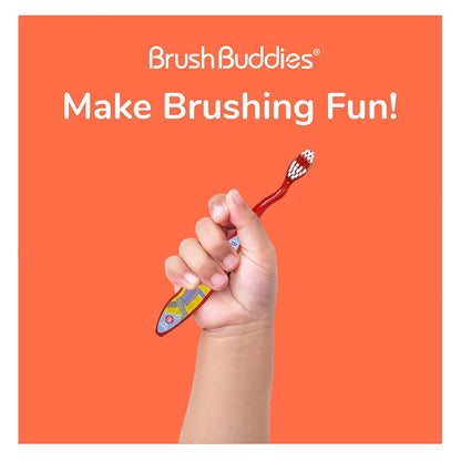 Brush Buddies 2 Piece Shopkins Toothbrush – Kids' Soft Bristle Set