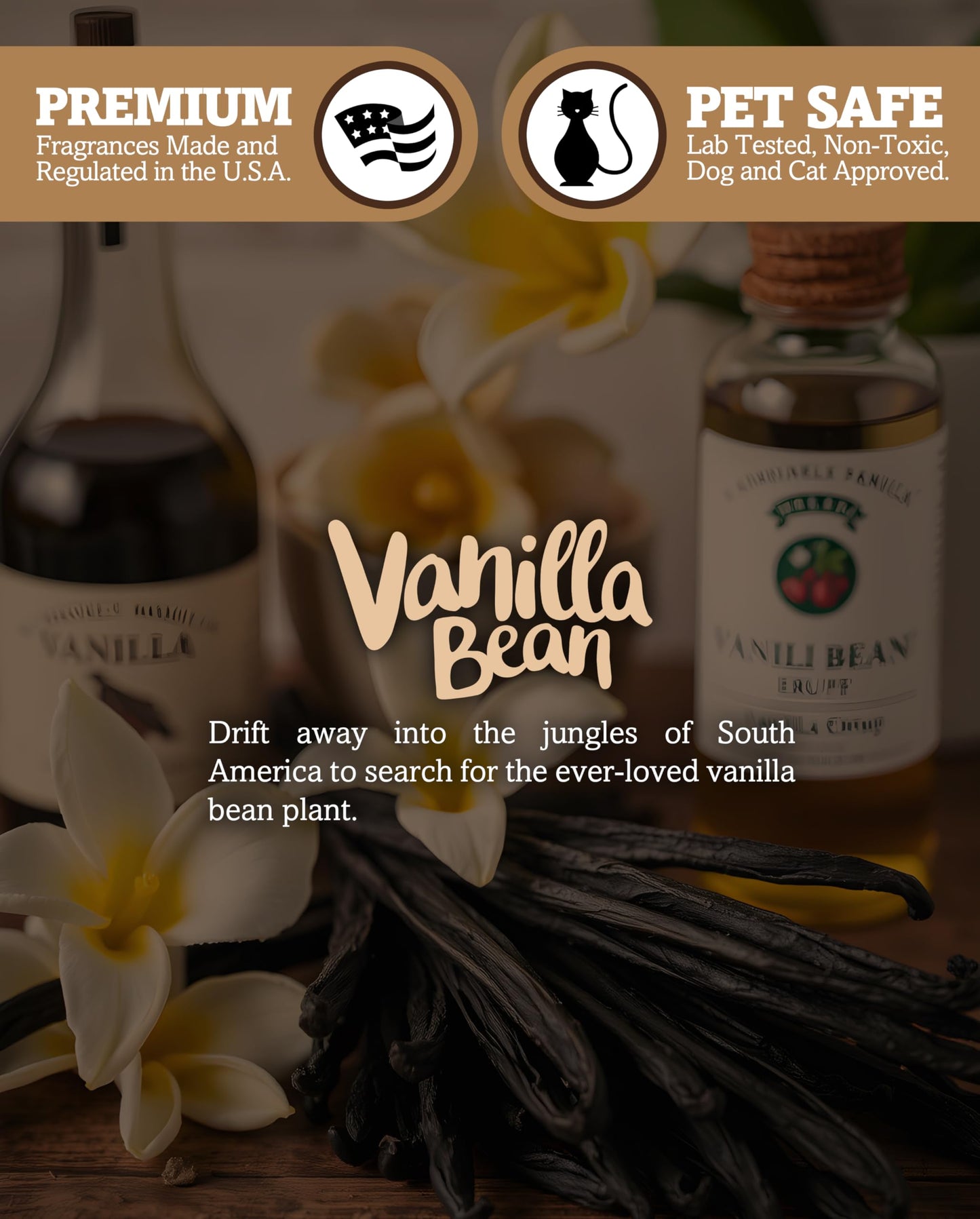 Shortie's Vanilla Bean Soy Wax Melts - 3 oz Bar, 100% Soy, Phthalate & Paraffin Free, Vegan