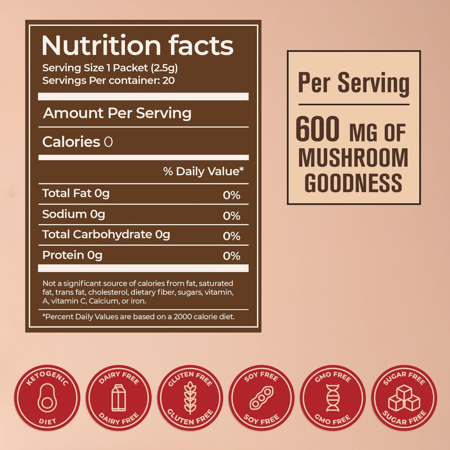 ShroomDNA Mushroom Coffee Blend with Chaga & Lion's Mane | Organic Vegan | Gluten Free | 20 Count