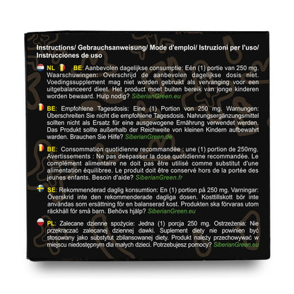 Siberian Green Pure Shilajit Resin – Altai Golden Mountains 100g with Measuring Spoon