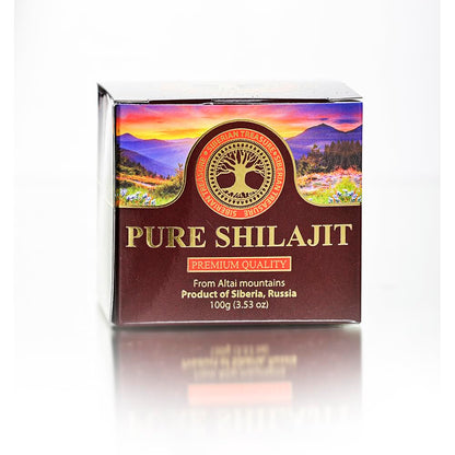 Pure Authentic Shilajit Resin – Siberian Treasure, 100 g (3.5 oz), Altai Mountains