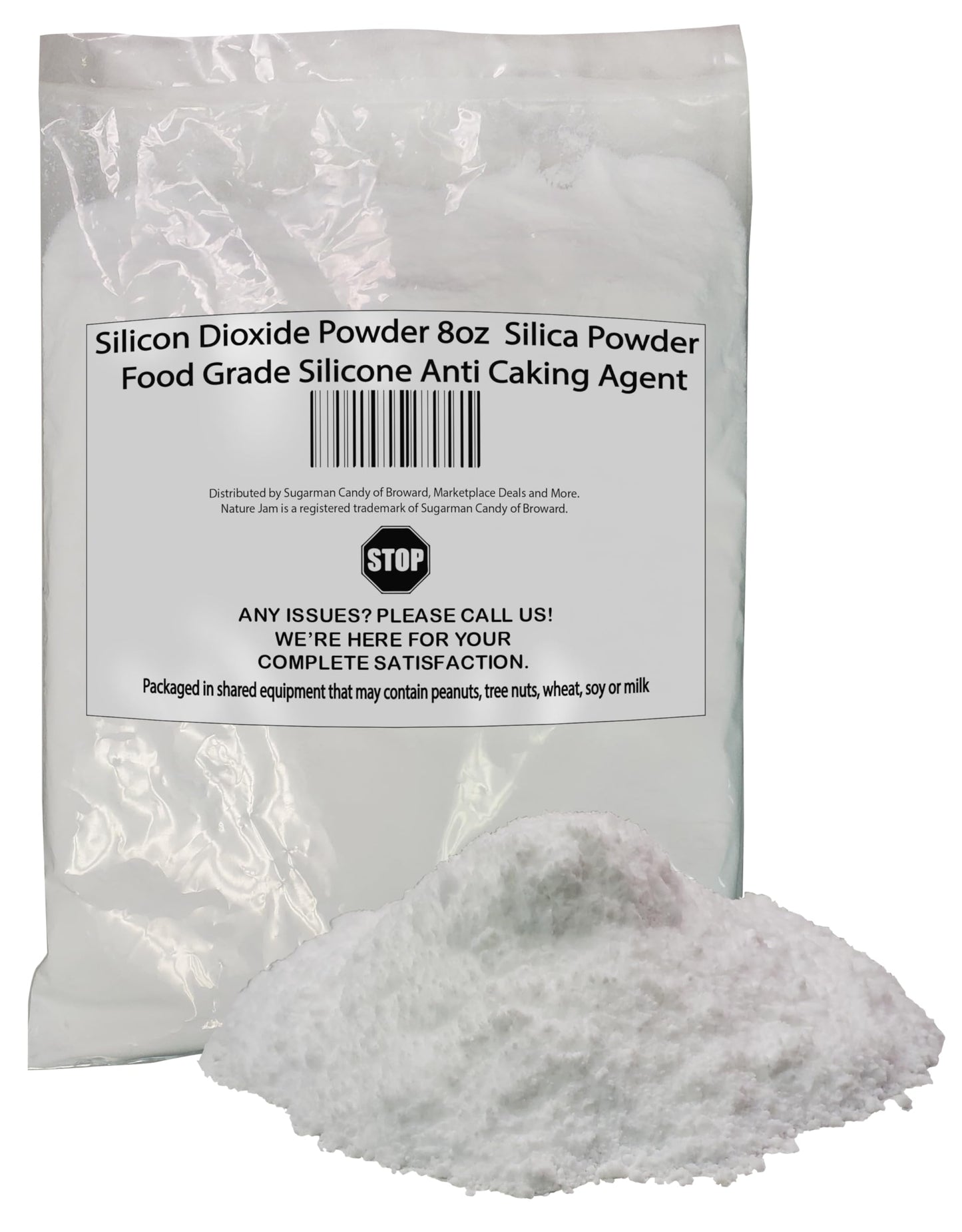 Sil silicon Dioxide Powder 8oz | Silica Powder | Food Grade Anti-Caking Agent