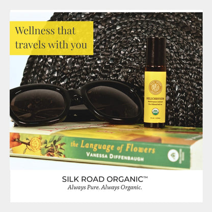 Silk Road Helichrysum Italicum Essential Oil Roll-On – USDA Organic, 10 ml