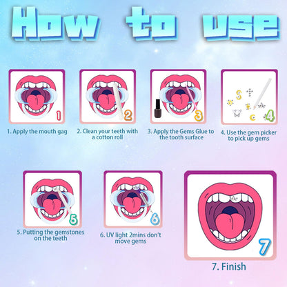 Tooth Gems DIY Jewelry Kit - Fashionable Teeth Crystals Starter Kit