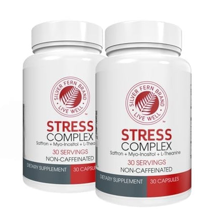 Silver Fern Stress Complex – Caffeine-Free Sleep, Mood & Calm (Pack of 2)