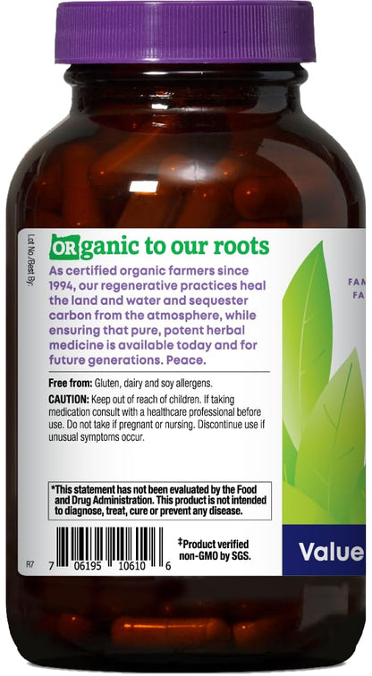 Oregon's Wild Harvest Milk Thistle & Dandelion — Organic Capsules, 180 Count