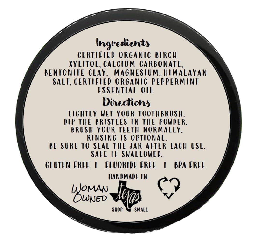 Simply Sooney Fluoride-Free Remineralizing Toothpaste Powder – Vegan Gluten-Free 1.5oz