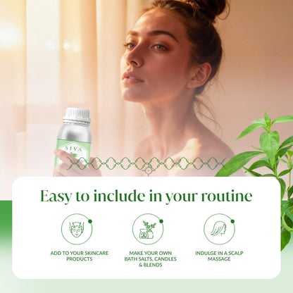 Siva Tea Tree Essential Oil 16 Oz – 100% Natural Tea Tree Oil for Diffuser, Skin, Hair & More