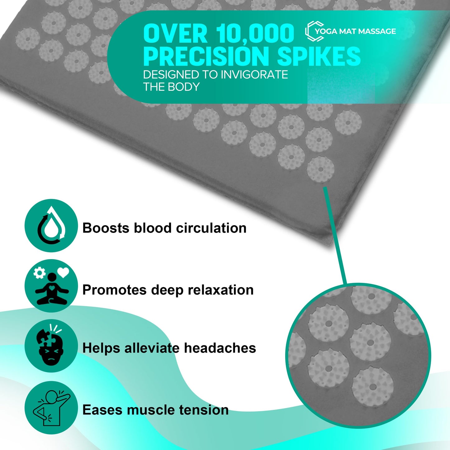 Sivan Health Acupressure Mat & Pillow Set – Stress & Pain
