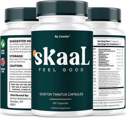 (3 Pack) Skaal Capsules – Tinnitus Support & Wellness