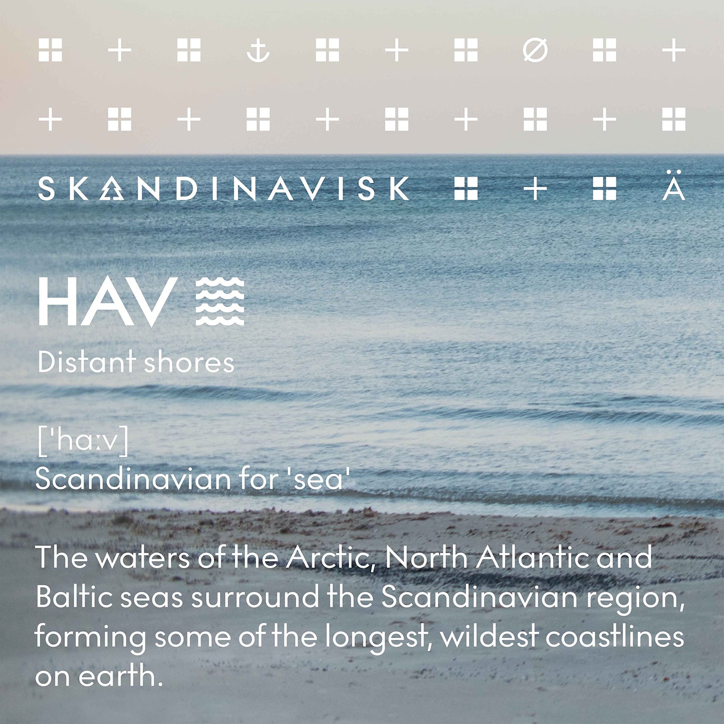 Skandinavisk HAV Sea Scent Diffuser with 8 Reeds – 3 Months