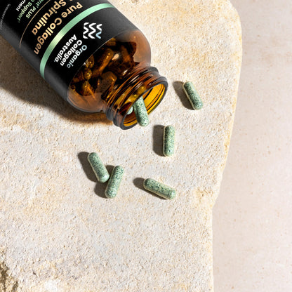 Organic Collagen Australia – Pure Collagen & Spirulina Capsules (120 Capsules)