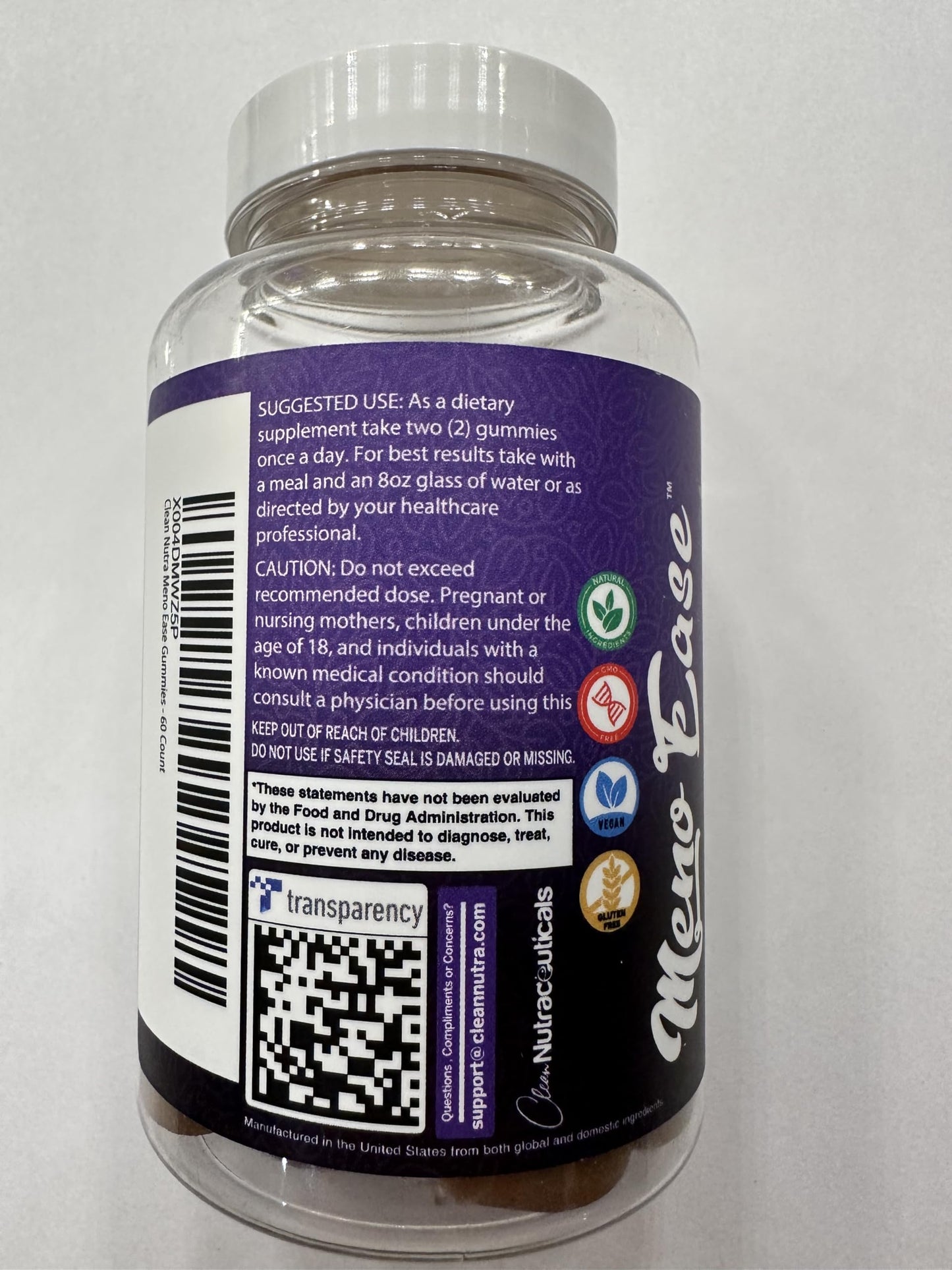 Clean Nutraceuticals Menopause Gummies for Women – Hormone Balance & Night Sweat Support